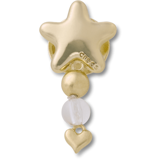 Gold Star with Heart Dangle Jibbitz™ charms | Crocs for sale