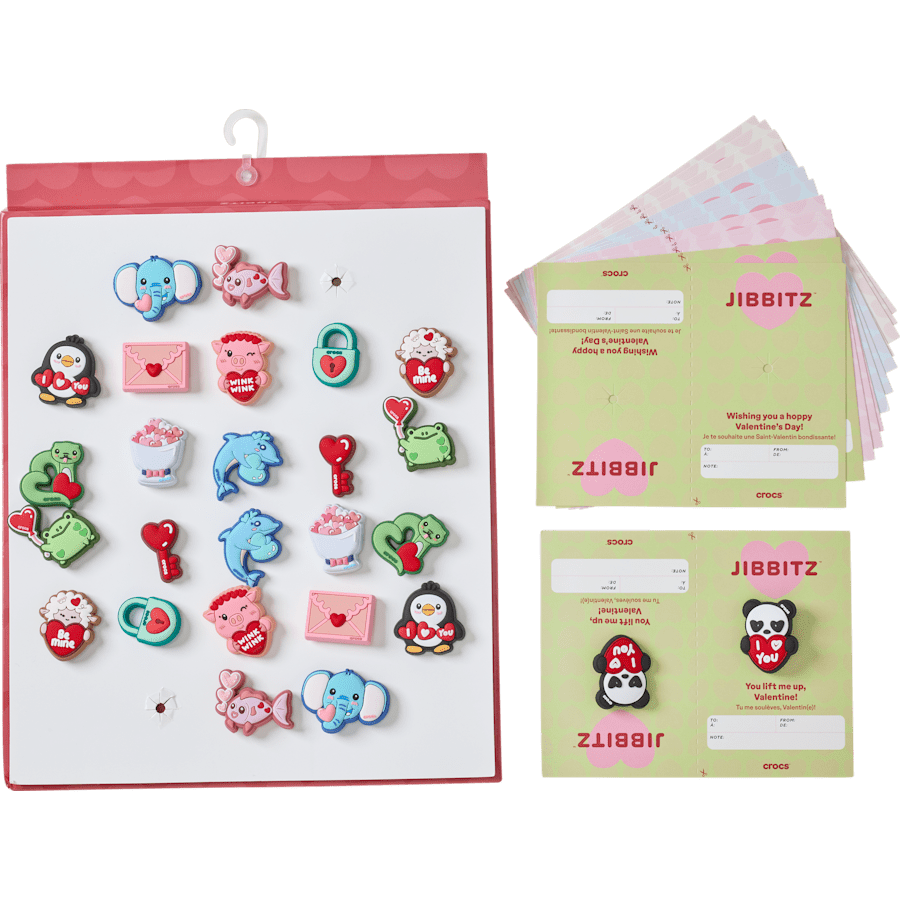 Valentines Day Card 26 Pack Jibbitz™ charms | Crocs for sale