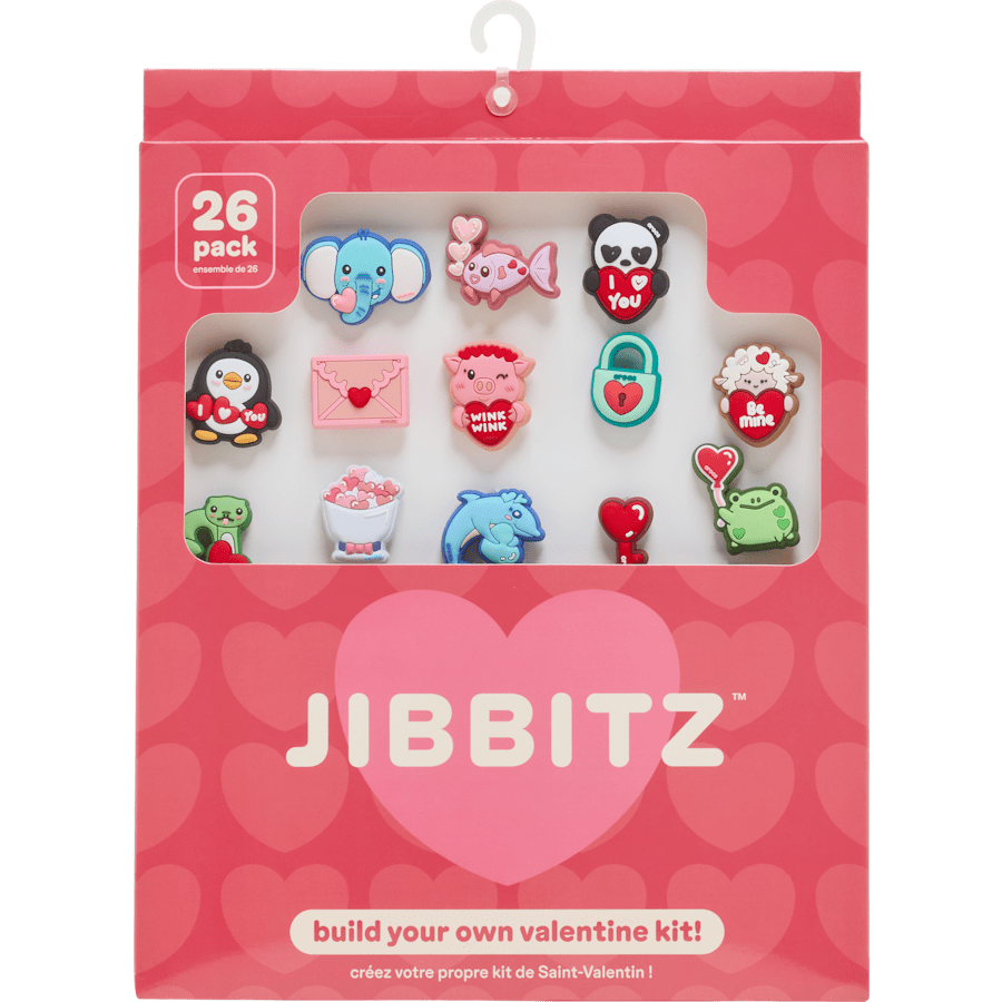 Valentines Day Card 26 Pack Jibbitz™ charms | Crocs for sale