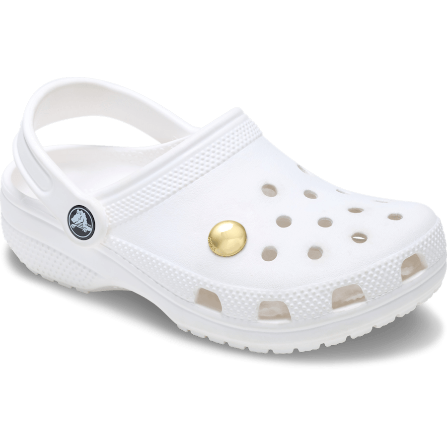 Large Gold Circle Stud Jibbitz™ charms | Crocs online
