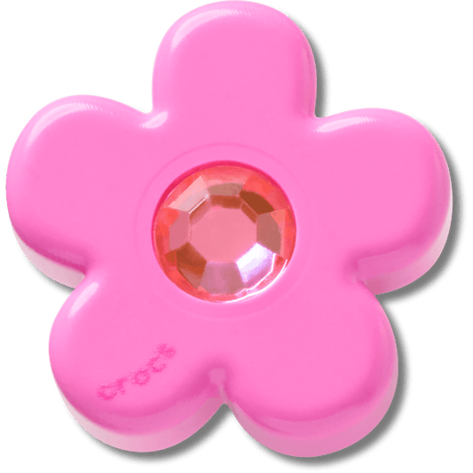 Bright Pink Flower With Gem Jibbitz™ charms | Crocs outlet