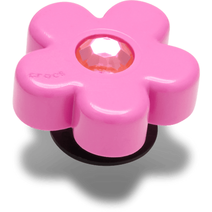 Bright Pink Flower With Gem Jibbitz™ charms | Crocs outlet