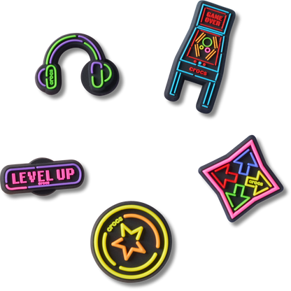 Level Up Gamer 5 Pack Jibbitz™ charms | Crocs for sale