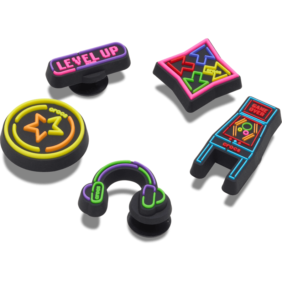 Level Up Gamer 5 Pack Jibbitz™ charms | Crocs for sale