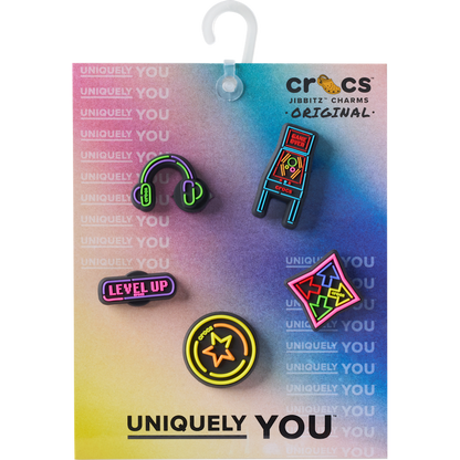 Level Up Gamer 5 Pack Jibbitz™ charms | Crocs for sale