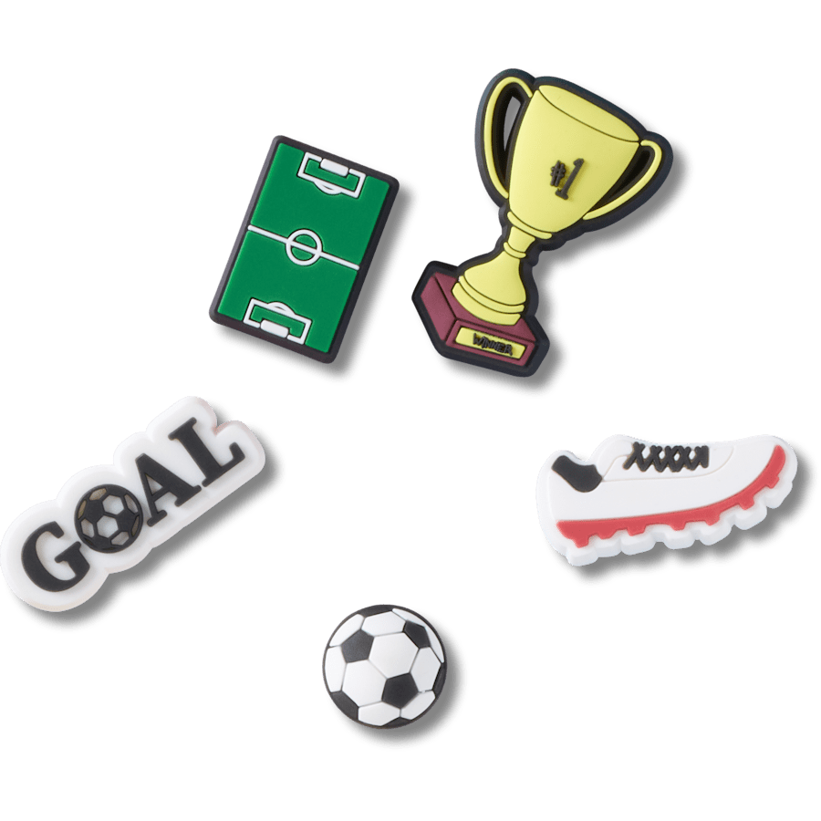 Soccer Star 5 Pack Jibbitz™ charms | Crocs sale