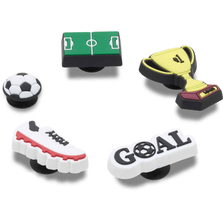 Soccer Star 5 Pack Jibbitz™ charms | Crocs sale