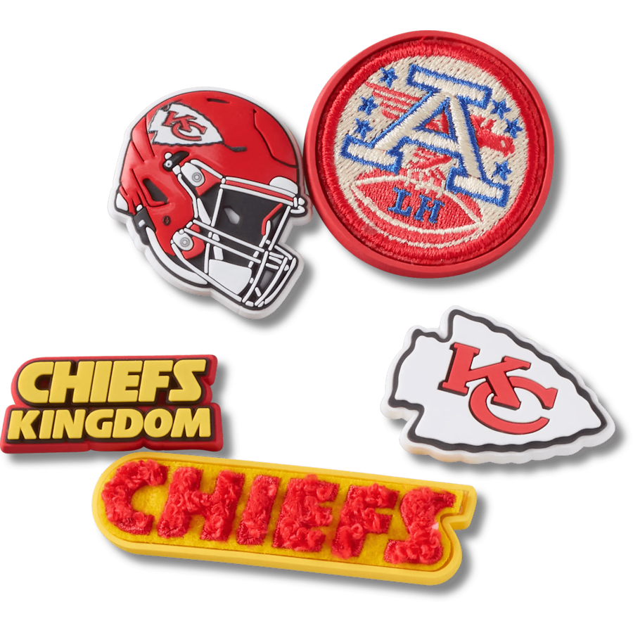 NFL Kansas City Chiefs 5 Pack Jibbitz Shoe Charm | Crocs discount