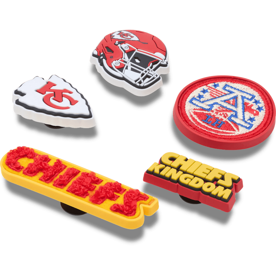 NFL Kansas City Chiefs 5 Pack Jibbitz Shoe Charm | Crocs discount
