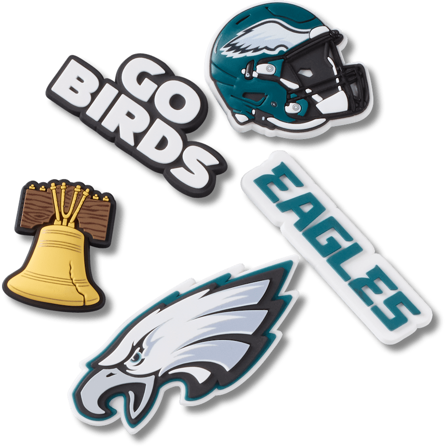 NFL Philadelphia Eagles 5 Pack Jibbitz Shoe Charm | Crocs outlet