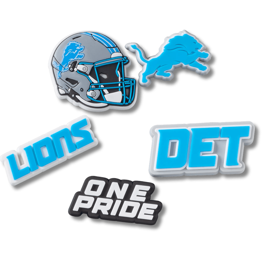 NFL Detroit Lions 5 Pack Jibbitz Shoe Charm | Crocs for sale