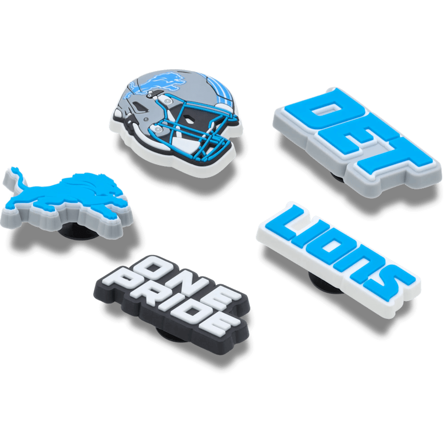 NFL Detroit Lions 5 Pack Jibbitz Shoe Charm | Crocs for sale