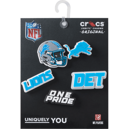 NFL Detroit Lions 5 Pack Jibbitz Shoe Charm | Crocs for sale