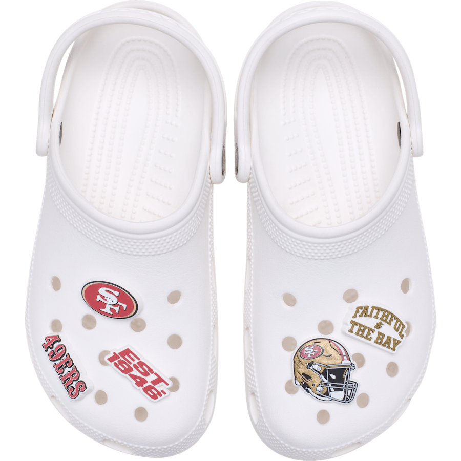 NFL San Francisco 49ers 5 Pack Jibbitz Shoe Charm | Crocs outlet
