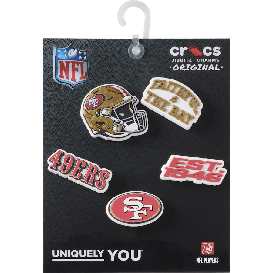 NFL San Francisco 49ers 5 Pack Jibbitz Shoe Charm | Crocs outlet