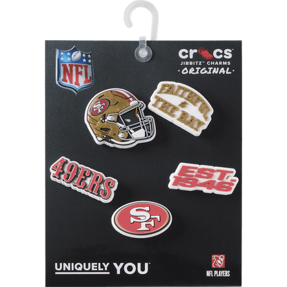 NFL San Francisco 49ers 5 Pack Jibbitz Shoe Charm | Crocs outlet