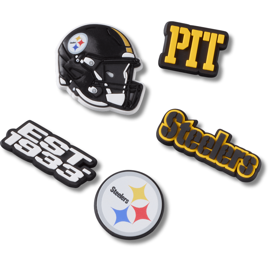 NFL Pittsburgh Steelers 5 Pack Jibbitz Shoe Charm | Crocs outlet