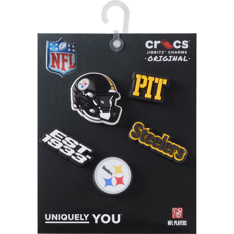 NFL Pittsburgh Steelers 5 Pack Jibbitz Shoe Charm | Crocs outlet