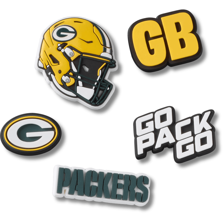 NFL Green Bay Packers 5 Pack Jibbitz Shoe Charm | Crocs sale