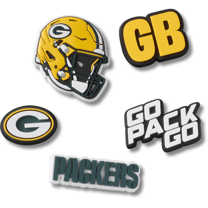 NFL Green Bay Packers 5 Pack Jibbitz Shoe Charm | Crocs sale