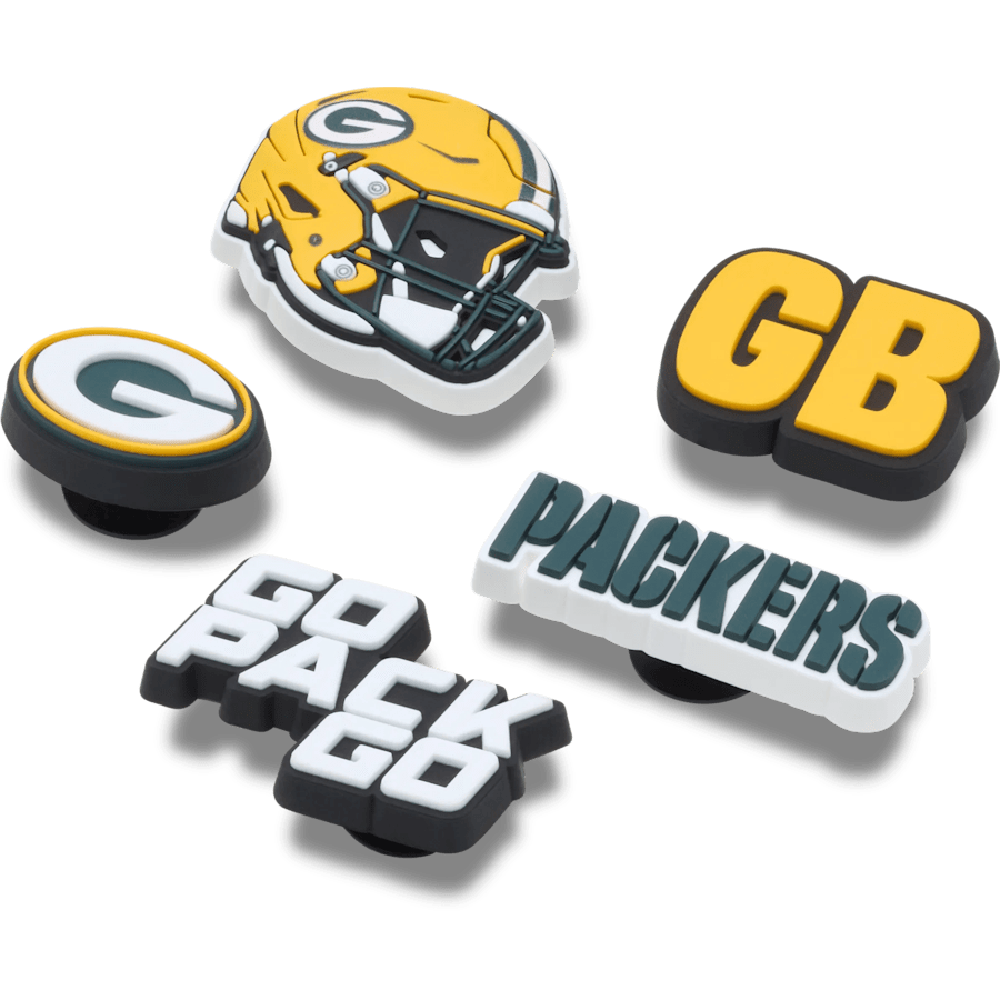 NFL Green Bay Packers 5 Pack Jibbitz Shoe Charm | Crocs sale