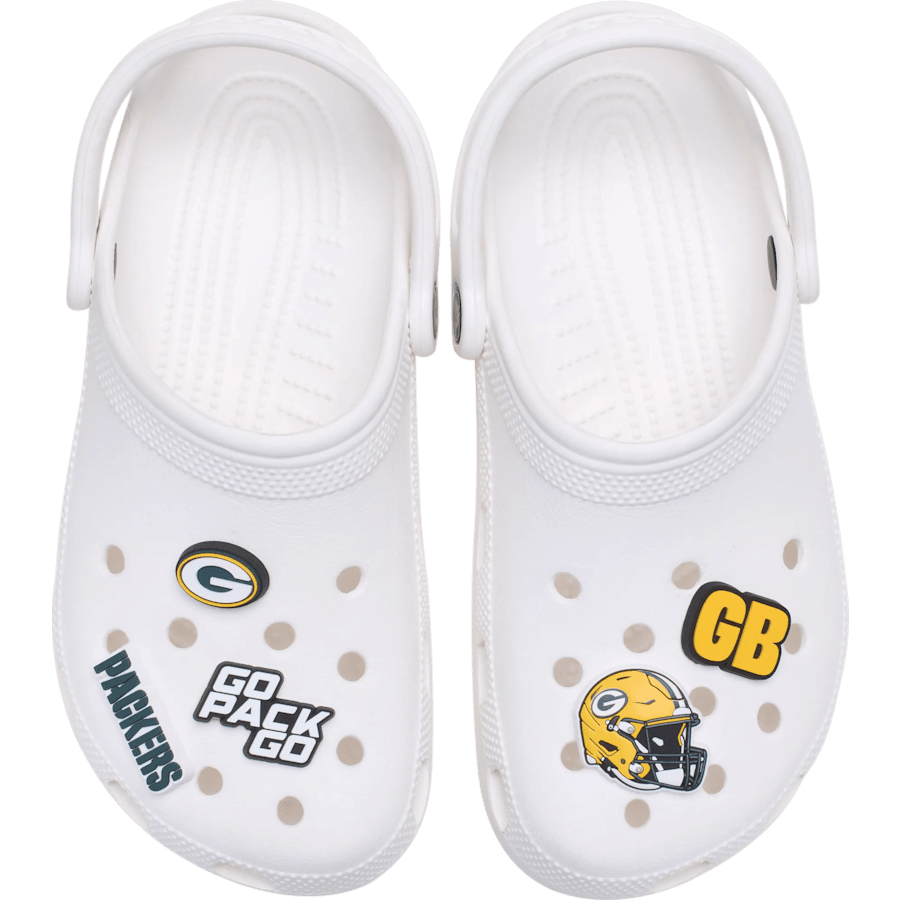NFL Green Bay Packers 5 Pack Jibbitz Shoe Charm | Crocs sale