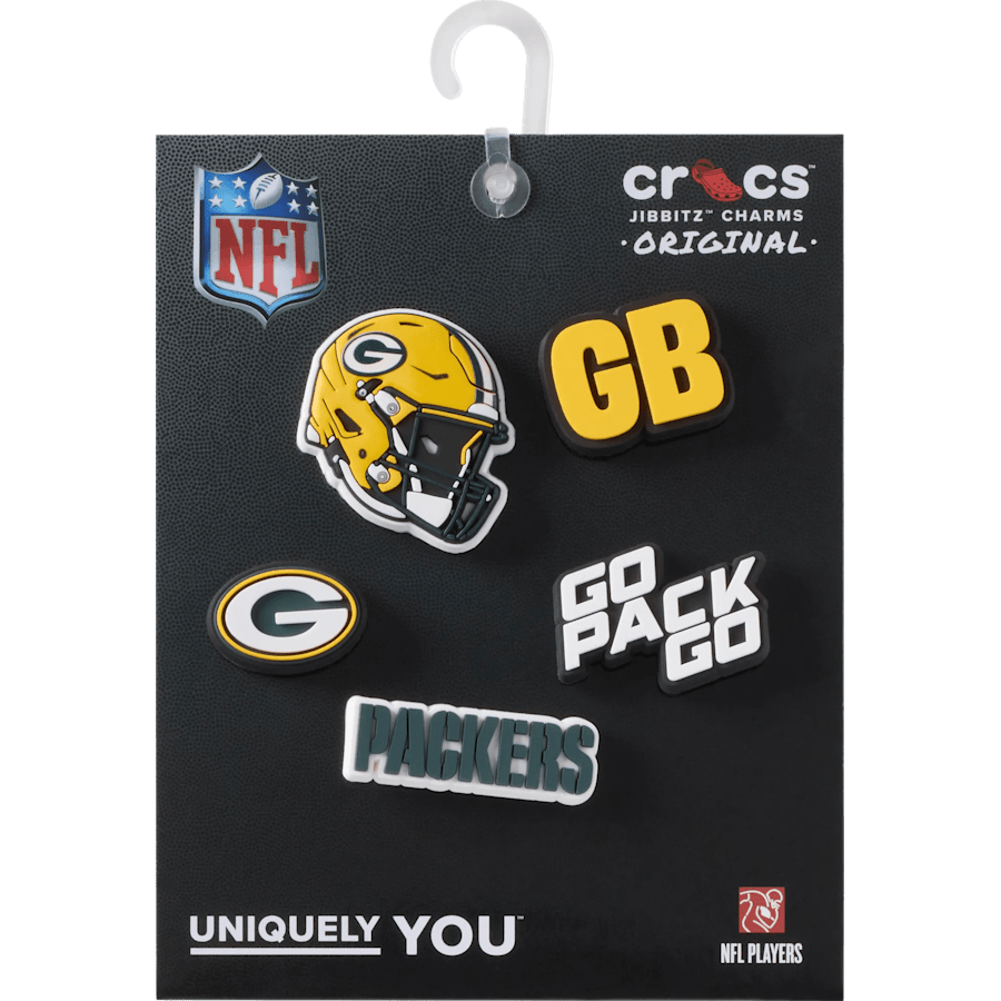 NFL Green Bay Packers 5 Pack Jibbitz Shoe Charm | Crocs sale