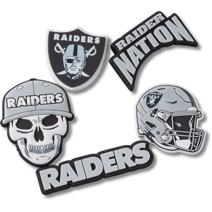 NFL Las Vegas Raiders 5 Pack Jibbitz Shoe Charm | Crocs outlet