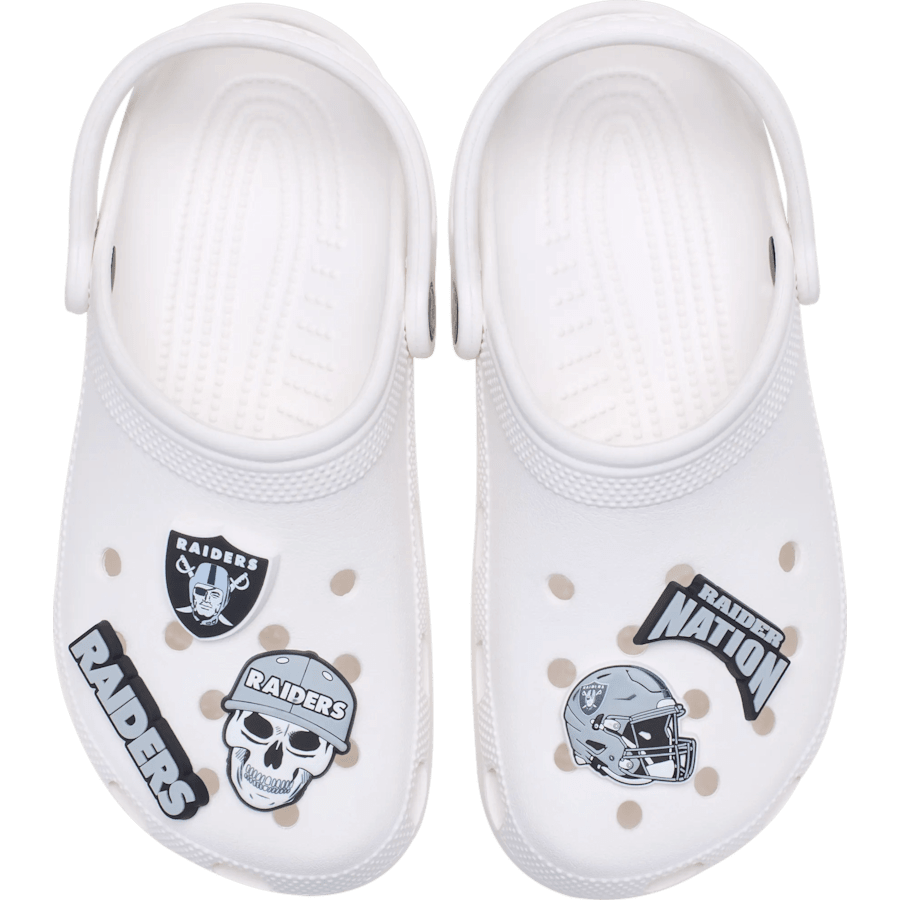 NFL Las Vegas Raiders 5 Pack Jibbitz Shoe Charm | Crocs outlet