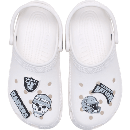 NFL Las Vegas Raiders 5 Pack Jibbitz Shoe Charm | Crocs outlet