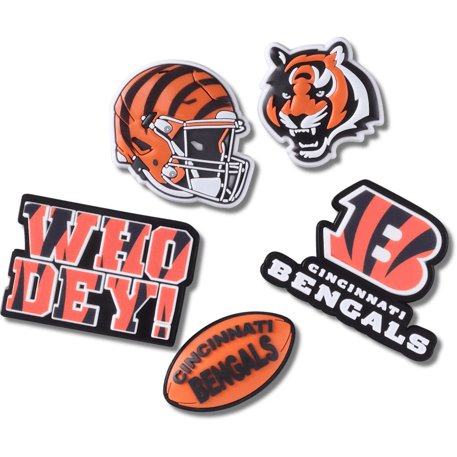 NFL Cincinnati Bengals 5 Pack Jibbitz Shoe Charm | Crocs for sale