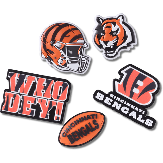 NFL Cincinnati Bengals 5 Pack Jibbitz Shoe Charm | Crocs for sale