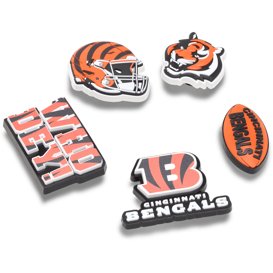 NFL Cincinnati Bengals 5 Pack Jibbitz Shoe Charm | Crocs for sale