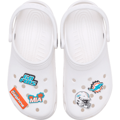 NFL Miami Dolphins 5 Pack Jibbitz Shoe Charm | Crocs discount