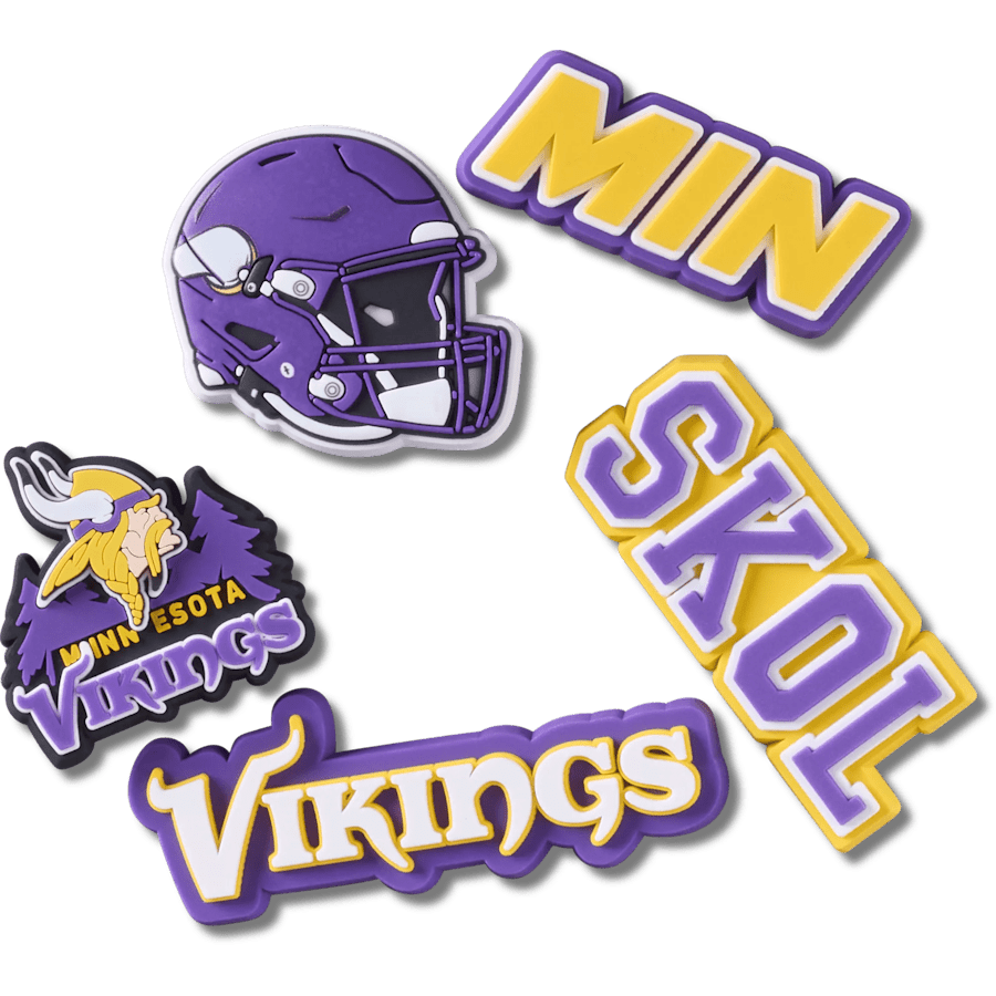 NFL Minnesota Vikings 5 Pack Jibbitz Shoe Charm | Crocs on sale