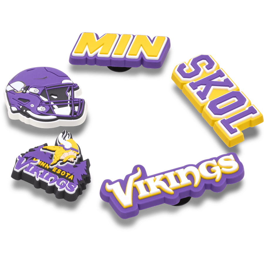 NFL Minnesota Vikings 5 Pack Jibbitz Shoe Charm | Crocs on sale