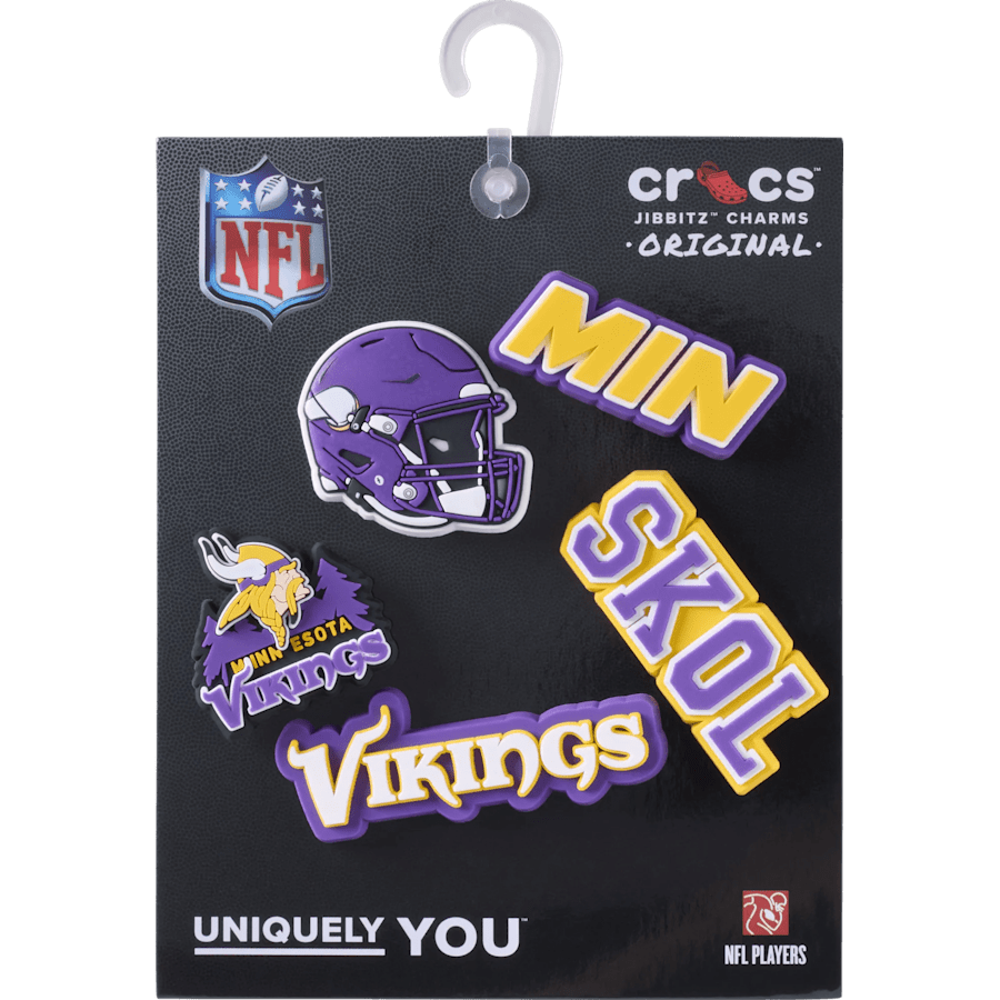 NFL Minnesota Vikings 5 Pack Jibbitz Shoe Charm | Crocs on sale