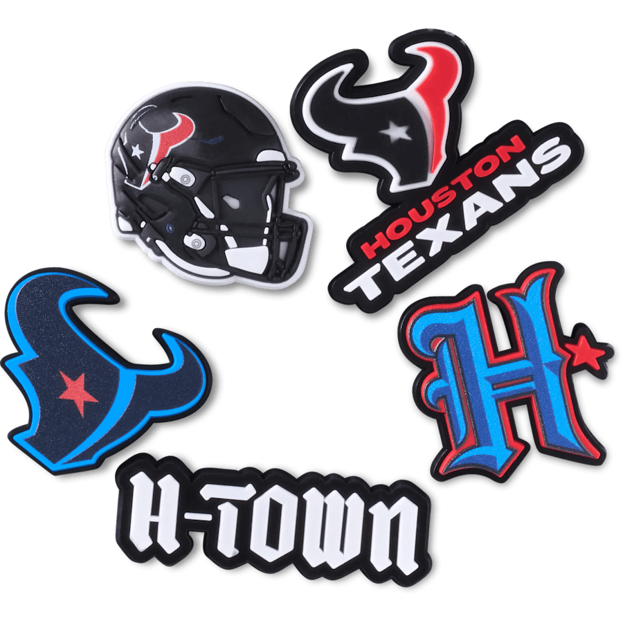 NFL Houston Texans 5 Pack Jibbitz Shoe Charm | Crocs sale