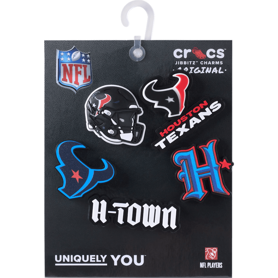 NFL Houston Texans 5 Pack Jibbitz Shoe Charm | Crocs sale