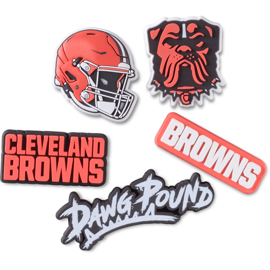 NFL Cleveland Browns 5 Pack Jibbitz Shoe Charm | Crocs for sale