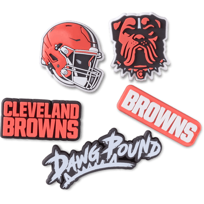 NFL Cleveland Browns 5 Pack Jibbitz Shoe Charm | Crocs for sale