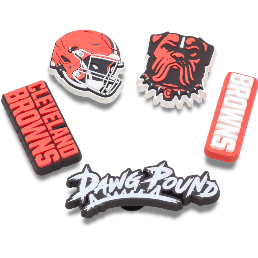 NFL Cleveland Browns 5 Pack Jibbitz Shoe Charm | Crocs for sale
