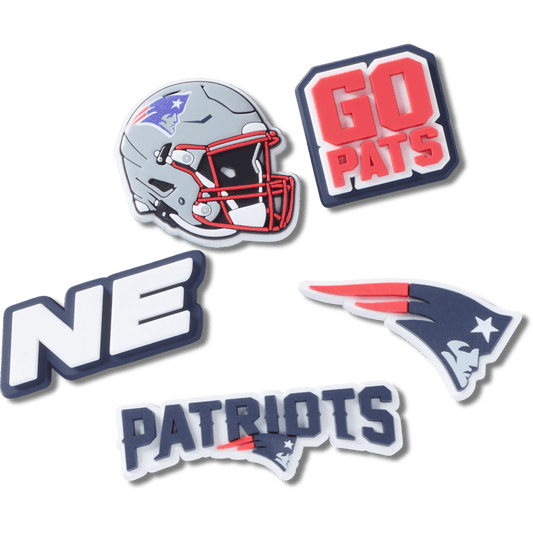 NFL New England Patriots 5 Pack Jibbitz Shoe Charm | Crocs discount