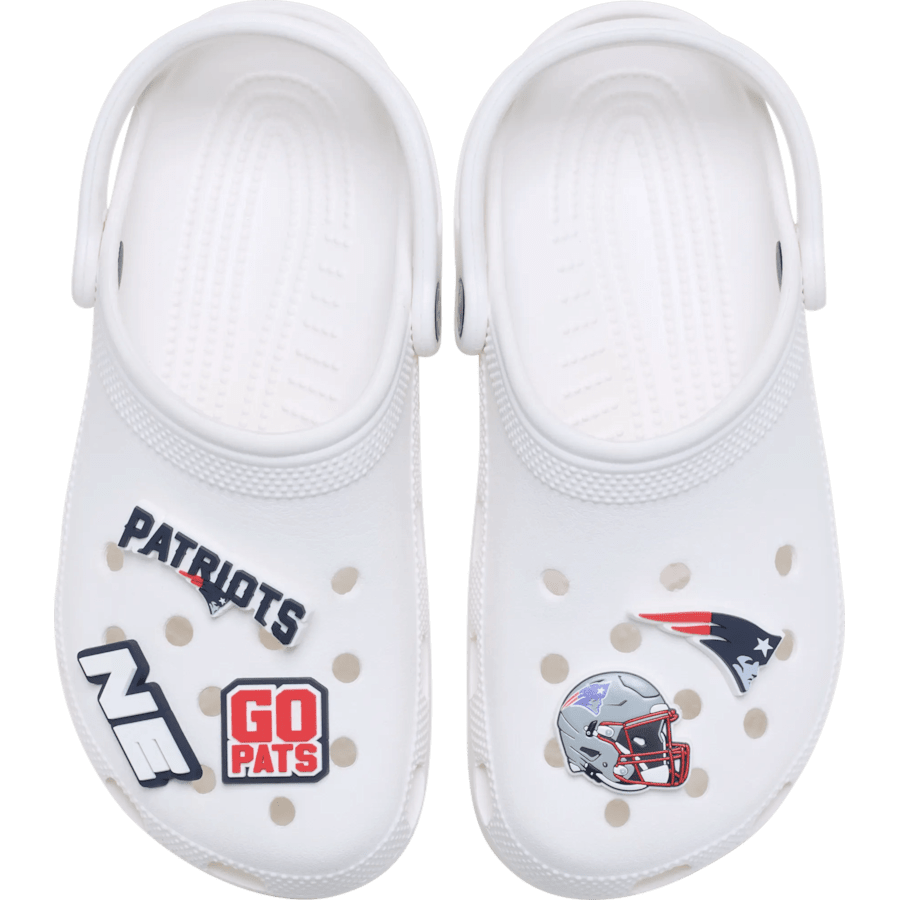 NFL New England Patriots 5 Pack Jibbitz Shoe Charm | Crocs discount