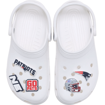NFL New England Patriots 5 Pack Jibbitz Shoe Charm | Crocs discount