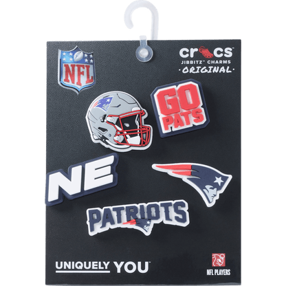 NFL New England Patriots 5 Pack Jibbitz Shoe Charm | Crocs discount