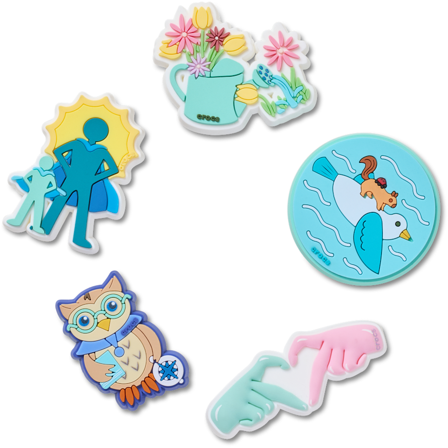 Got Your Back 5 Pack Jibbitz™ charms | Crocs online