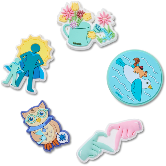 Got Your Back 5 Pack Jibbitz™ charms | Crocs online