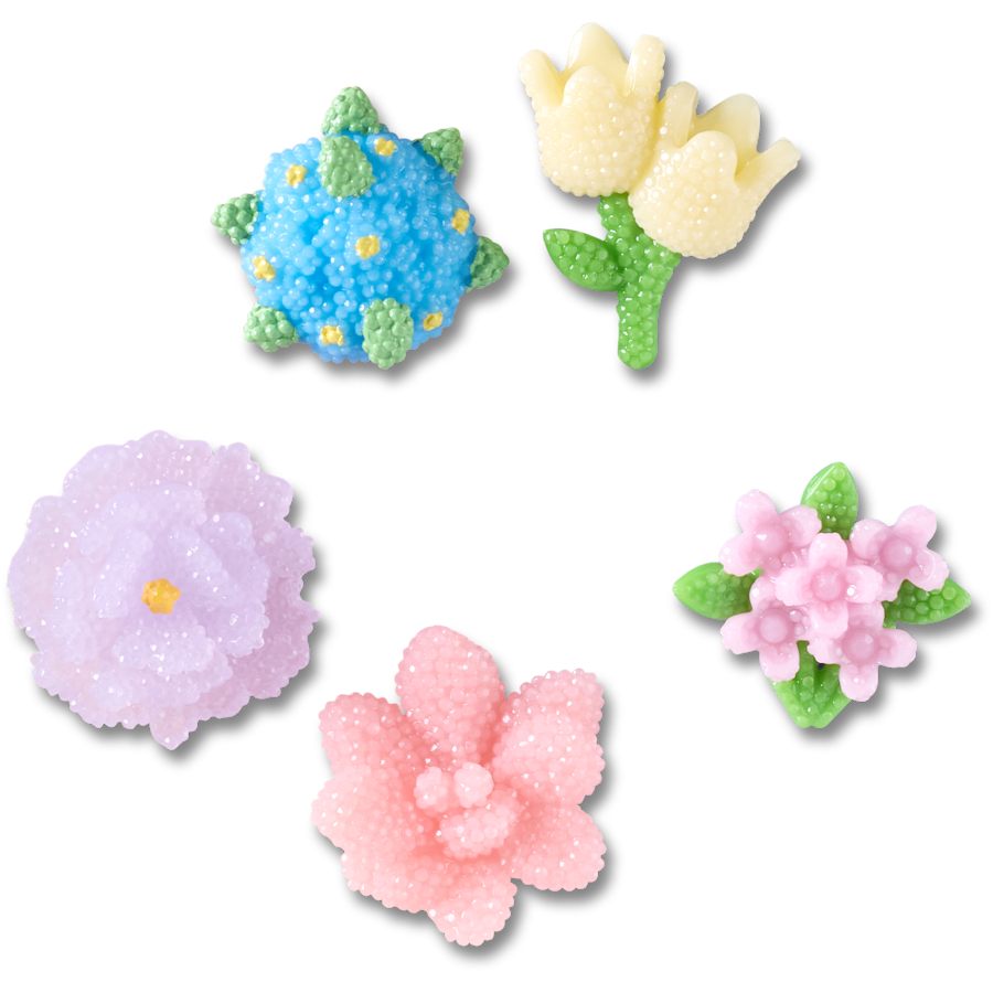 Beaded Flowers 5 Pack Jibbitz™ charms | Crocs sale