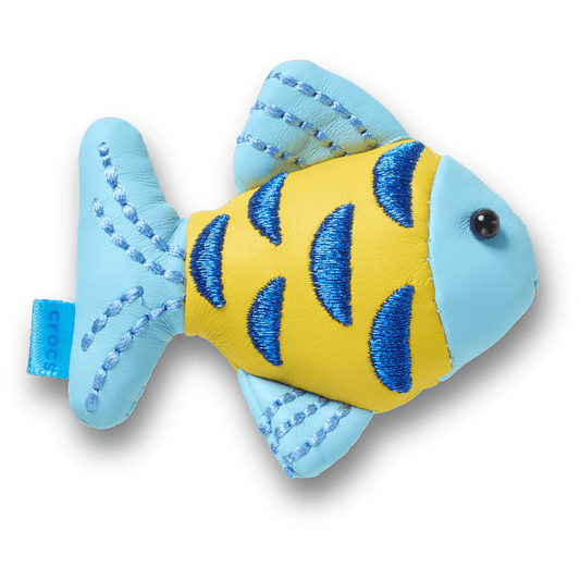 Blue and Gold Sparkle Fish Jibbitz™ charms | Crocs US